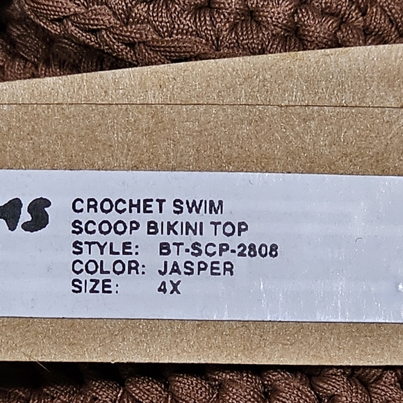 Skims Crochet Swim Scoop Bikini Top NWT MSRP $98 - Picture 16 of 16